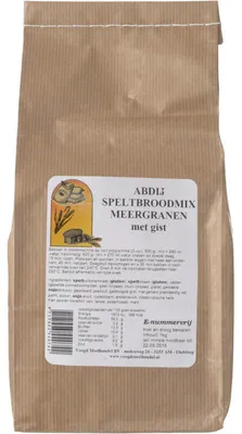 Image de Abdij Speltbroodmix multigrains à la levure 1000g - Ingrédients naturels pour un pain d'épeautre sain