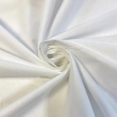Obrázok produktu pre Jednoduché vrecúško z bavlnenej stuhy, UK – šírka 58"/147,5 cm – 100 % bavlna – dostupné v 14 farbách a 5 veľkostiach (2 metre, biela)
