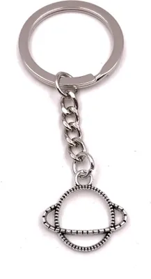 Produktbild von Onwomania Schlüsselanhänger Plantet Himmel Weltall Saturn Sonnensystem silber Anhänger Keychain