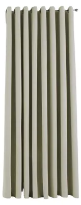 Blickdichter Vorhang beige 225x295 cm 1 Stück Ösen