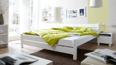 Produktbild von Einzel- und Doppelbett "Bora", verschied. Farben