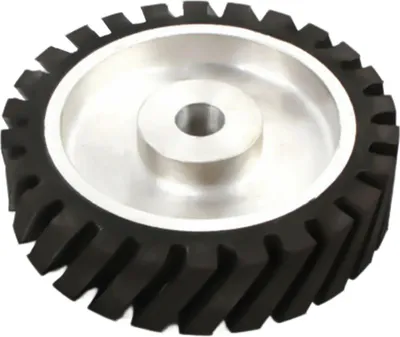Zdjęcie produktu dla Gumowa rolka kontaktowa - Do szlifierki taśmowej - Średnica 200 mm - Szerokość 50 mm - Otwór 25 mm - Czarny
