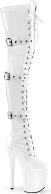 Produktbild von FLAMINGO-3028 Damen Boots von Pleaser, Weiß  , EU 42, US 12