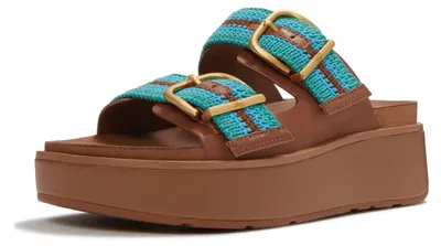 Produktbild von FITFLOP FitFlop Gen-FF Max Buckle Stripe-Webbing Two-Bar Slides BRAUN 42