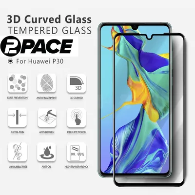 Obrázek produktu pro 3D Premium 9H Japan Asahi Full Glass Film Ochranné sklo Huawei P30