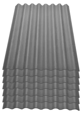 Produktbild von Onduline Easyline Dachplatte Wandplatte Bitumenwellplatten Wellplatte 7x0,76m²  - grau