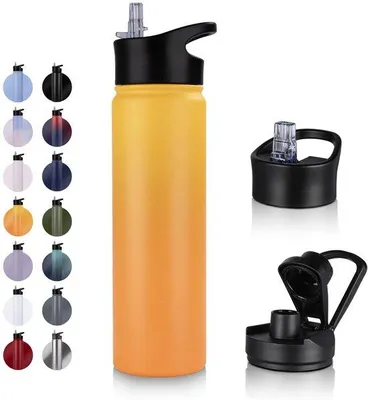 Immagine prodotto di Borraccia termica da 750 ml, resistente agli urti, a tenuta stagna, senza BPA, per lo sport