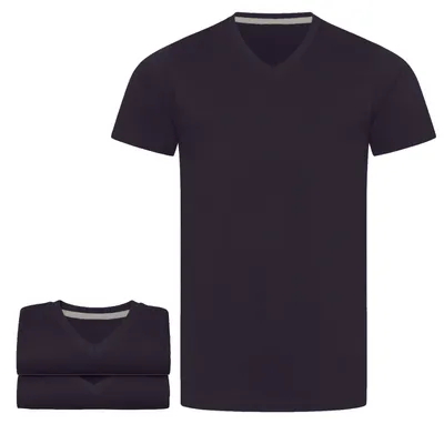 Produktbild von Mivaro Herren T-Shirt 3er Pack V-Ausschnitt Dunkelblau - V-Neck Shirt aus 100% Baumwolle, Regular Fit, Basic Kurzarm, bis 5XL