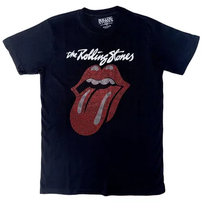 Produktbild von The Rolling Stones Logo & Tongue (Embellished) Black XL T-Shirt