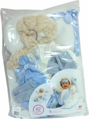 Produktbild von Llorens M740-77 Puppe Outfit Baby New Born Größe 40-42 cm