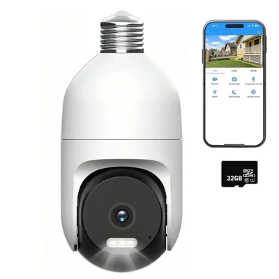 Produktbild von 2K Überwachungskamera Aussen WLAN 355°/90° Schwenkbar WLAN Kamera Outdoor, 3MP WiFi Kamera mit KI-Erkennung Nachtsicht 2-Wege Audio Mit 32GB TF-Karte