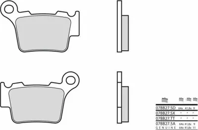 Produktbild von BREMBO SD 07BB27SD Off-Road Sintermetall-Bremsbelagsatz