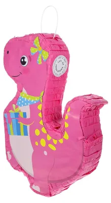 Produktbild von Dinosaurier-Piñata in Pink für Geburtstagsfeiern und Mottopartys