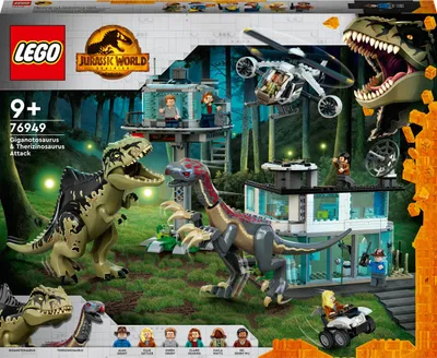 Immagine prodotto di LEGO Jurassic World L'Attacco del Giganotosauro e del Terizinosauro 76949