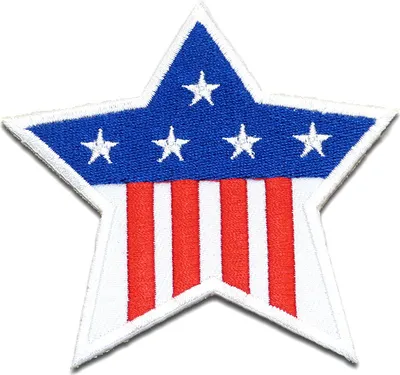 Produktbild von Usa Stern Flagge Fahne - Aufnäher, Bügelbild, Aufbügler, Applikationen, Patches, Flicken, Zum Aufbügeln, Größe: 7,9 x 8,4 cm