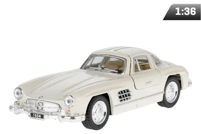 Immagine prodotto di Modello in scala 1:36, Mercedes-Benz 300SL del 1954, color crema
