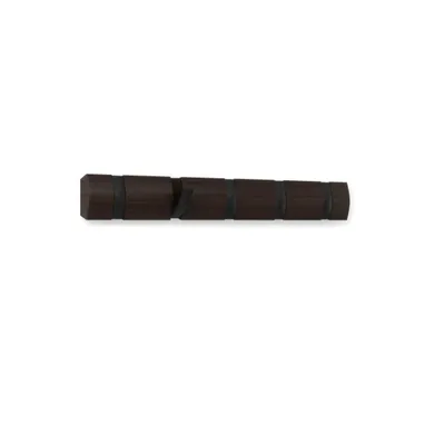 Produktbild von Umbra Flip Garderobenhaken, 5 Haken, Garderoben Haken, Kleiderhaken, Holz, Schwarz / Walnuß, 51 cm, 318850-048