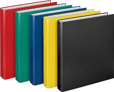 Produktbild von Ringbuch Basic, A4 x 33, Psortiert in gelb, rot, grün, blau, schwarz