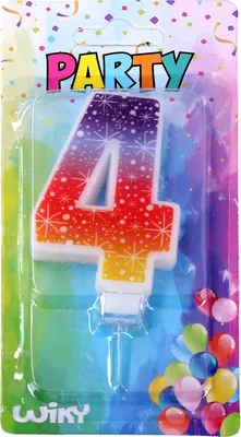Immagine prodotto di Candela party numero 4 Stelle