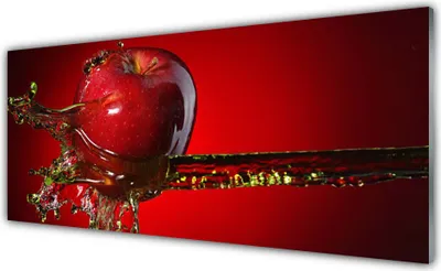 Produktbild von Glasbilder 125x50 Wandbild Druck auf Glas Apfel Wasser Küche