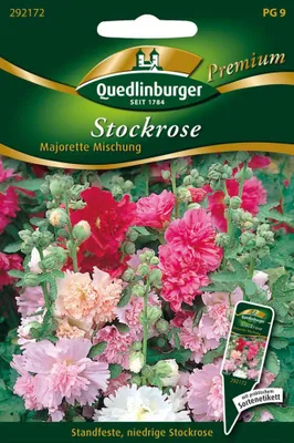Produktbild von Stockrose 'Majorette' Mischung Quedlinburger Blumensamen