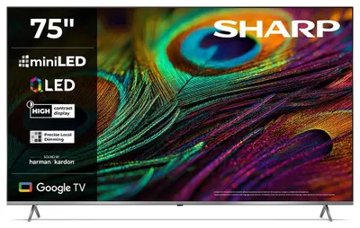 Obrázok produktu pre Sharp 75JP7265E 75-palcový televízor QLED MiniLED 4K UHD Smart TV Dolby Vision HDMI 2.1 144 Hz Gaming
