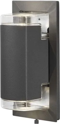 Produktbild von Konstsmide Potenza Wandleuchte anthrazit, 2xGU10 Sockel, max 2x6W, 240V, Aluminium/Acrylglas, 7987-370