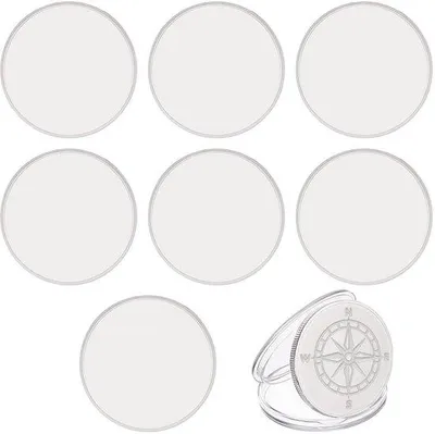 Image de Médailles de créativité, lot de 8 pièces - Diamètre : 40 mm - Couleur argentée (métal) - Boîte en plastique - Jouets créatifs - Pour développer la créativité et les compétences manuelles