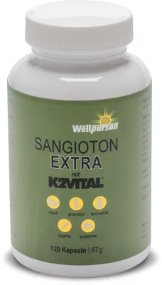 Produktbild von Wellpursan Sangioton Extra - 120 hochwertige L-Arginin Kapseln, speziell bei hohem Blutdruck