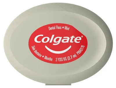 Produktbild von Zahnseide, Colgate, Zahnseide, wirksame interdentale Reinigung, bruchfest, Minzgeschmack, Länge 2,7 m