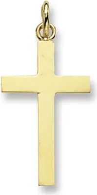 Produktbild von 9 Karat (375) Gold kreuz Damen - Anhänger - 24mm*15mm; TRS15648
