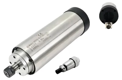 Imagen del producto de Motor de husillo CNC, 0,8 kW, AC 200-240V, 24000 RPM, portapinzas ER11, diámetro de 65 mm