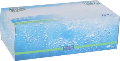 Obrázok produktu pre Sada 25 utierok Excellent Houseware, mikrovlákno, 25,5 x 25,5 cm, modrá