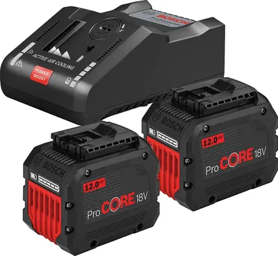Produktbild von Starter Set 18V (2x ProCORE 18V 12.0Ah + GAL 18V-160 C Professional + GCY 42) (schwarz, 2x Akku + Ladegerät, inkl. Connectivity Modul, AMPShare Alliance)