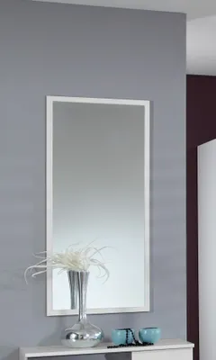 Produktbild von Spiegel "Chalet" in WEISS. Abmessungen (BxHxT) 58x106x2 cm