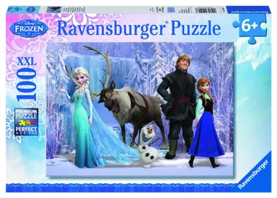 Produktbild von 100 Teile Ravensburger Kinder Puzzle XXL Disney Frozen Reich Schneekönigin 10516