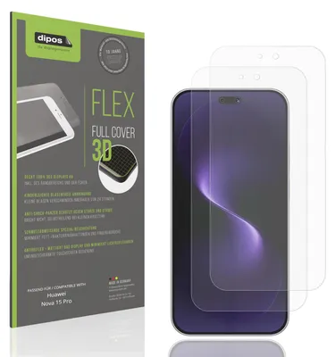 Produktbild von 2x Full Cover Schutzfolie matt für Huawei Nova 15 Pro Panzerfolie Anti-Shock