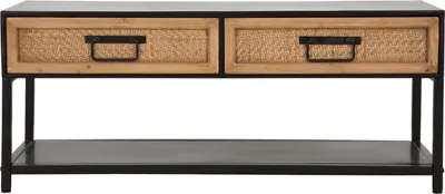 Produktbild von TV-Schrank Hanoi 95 x 38 x 38 cm Metall MDF Schwarz Braun