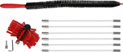 Image de Brosse pour chemin?e Type de presse Nylon durable Petite taille douce Nettoyage des murs int?rieurs