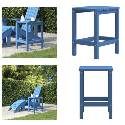 Immagine prodotto di vidaXL Tavolo da giardino Adirondack blu mare 38x38x46 cm HDPE - Tavolo da giardino - Tavoli da giardino - Tavoli da giardino - Mobili da giardino