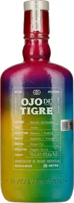 Produktbild von Ojo de Tigre Mezcal Artesanal Joven 100% Agave PRIDE EDITION 37% Vol. 0,7l
