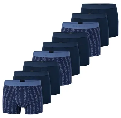 Produktbild von Schiesser 9er Pack 95/5 Baumwolle Retro Short / Pant Komfortabler Logo-Webgummibund für perfekte Passform, Bequeme Beinausschnitte für optimale Bewegungsfreiheit, Elastische Materialqualität für hohen Tragekomfort blau 7