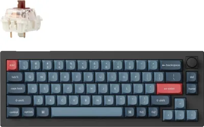 Image de Keychron V2 Max QMK/VIA Wireless Mechanical Keyboard, 2.4 GHz / Bluetooth, QWERTY US, Gateron Jupiter Brown