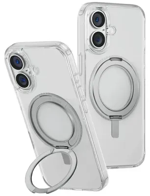 Image de Uniq Swivix Housse Pour Iphone 16 Plus 360 Support pivotant Transparent