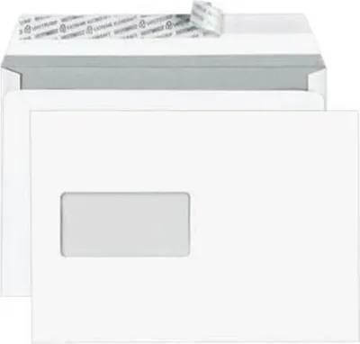 Produktbild von BONG 08905033 25x Briefumschläge TopSTAR DIN C5 mit Fenster weiß