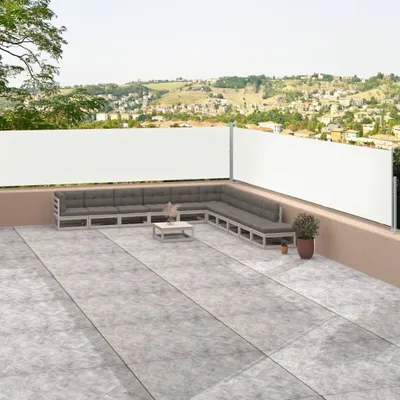 Obrázek produktu pro Maison Exclusive – boční markýza, výsuvná, krémová, 117 x 1200 cm