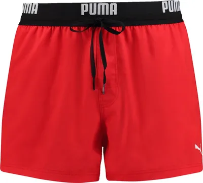 Produktbild von PUMA Herren Badehose Badeshorts Logo Swim Shorts 100000030, Farbe:Red, Bekleidungsgröße:XS
