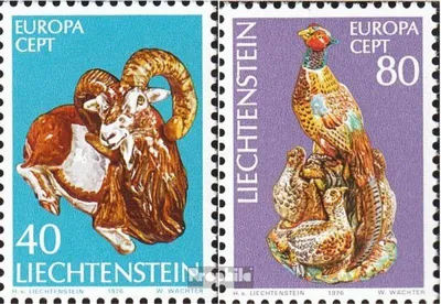 Produktbild von Briefmarken Liechtenstein 1976 Mi 642-643 (kompl.Ausg.) gestempelt Europa
