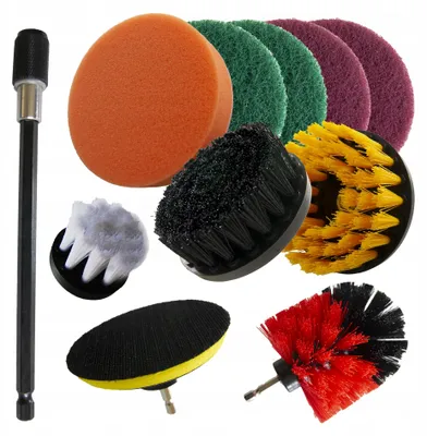 Produktbild von TAGRED Bohrmaschinen-Bürsten-Set, 11 Teile, Reinigen & Polieren
