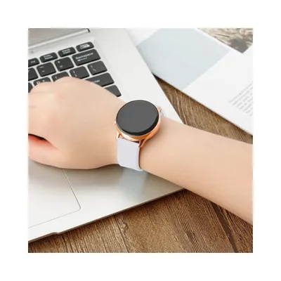 Produktbild von Silikonarmband TYS Smartwatch-Armband kompatibel mit Uhren universal 22mm Hellblau